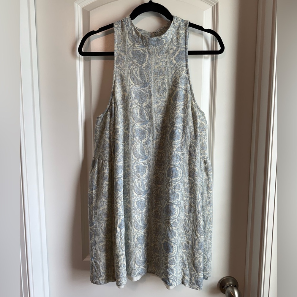 Altar'd State Blue Paisley Mini Dress